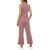 image:imageXIEERDUO Two Piece Lounge Sets for Women Summer Vacation Beach Travel Airport Outfits Casual Cruise Fashion 2026Dark Pink