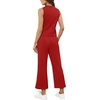 image:imageXIEERDUO Two Piece Lounge Sets for Women Summer Vacation Beach Travel Airport Outfits Casual Cruise Fashion 2026Red