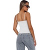 image:imageXIEERDUO Womens Square Neck Fitted Tank Tops Slim Fit Shirts 2026 Basic Spring Summer Polka Dot XL