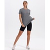 image:imageXIEERDUO Womens Workout Tops Short Sleeve Shirts Sun Protection UPF 50 Quick Dry Outfits for Hiking Running S3XL01 Grey