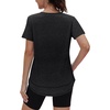 image:imageXIEERDUO Womens Workout Tops Short Sleeve Shirts Sun Protection UPF 50 Quick Dry Outfits for Hiking Running S3XL02 Black