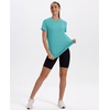 image:imageXIEERDUO Womens Workout Tops Short Sleeve Shirts Sun Protection UPF 50 Quick Dry Outfits for Hiking Running S3XL03 Aqua