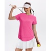 image:imageXIEERDUO Womens Workout Tops Short Sleeve Shirts Sun Protection UPF 50 Quick Dry Outfits for Hiking Running S3XL06 Hot Pink