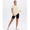 image:imageXIEERDUO Womens Workout Tops Short Sleeve Shirts Sun Protection UPF 50 Quick Dry Outfits for Hiking Running S3XL07 Apricot Cream White