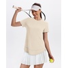 image:imageXIEERDUO Womens Workout Tops Short Sleeve Shirts Sun Protection UPF 50 Quick Dry Outfits for Hiking Running S3XL07 Apricot Cream White