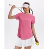 image:imageXIEERDUO Womens Workout Tops Short Sleeve Shirts Sun Protection UPF 50 Quick Dry Outfits for Hiking Running S3XL08 Watermelon Red