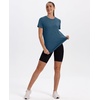 image:imageXIEERDUO Womens Workout Tops Short Sleeve Shirts Sun Protection UPF 50 Quick Dry Outfits for Hiking Running S3XL09 Dark Blue