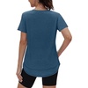 image:imageXIEERDUO Womens Workout Tops Short Sleeve Shirts Sun Protection UPF 50 Quick Dry Outfits for Hiking Running S3XL09 Dark Blue