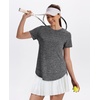 image:imageXIEERDUO Womens Workout Tops Short Sleeve Shirts Sun Protection UPF 50 Quick Dry Outfits for Hiking Running S3XL11 Dark Grey