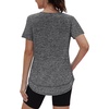 image:imageXIEERDUO Womens Workout Tops Short Sleeve Shirts Sun Protection UPF 50 Quick Dry Outfits for Hiking Running S3XL11 Dark Grey