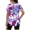 image:imageXIEERDUO Womens Workout Tops Short Sleeve Shirts Sun Protection UPF 50 Quick Dry Outfits for Hiking Running S3XL13 Tie Dye Purple Floral