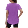 image:imageXIEERDUO Womens Workout Tops Short Sleeve Shirts Sun Protection UPF 50 Quick Dry Outfits for Hiking Running S3XL18 Light Purple