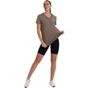 image:imageXIEERDUO Womens Workout Tops Short Sleeve Shirts Sun Protection UPF 50 Quick Dry Outfits for Hiking Running V Neck S3XL16 Brown