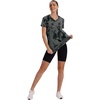 image:imageXIEERDUO Womens Workout Tops Short Sleeve Shirts Sun Protection UPF 50 Quick Dry Outfits for Hiking Running V Neck S3XL18 Tiedye Print Black
