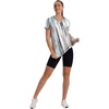 image:imageXIEERDUO Womens Workout Tops Short Sleeve Shirts Sun Protection UPF 50 Quick Dry Outfits for Hiking Running V Neck S3XL19 Tiedye Print White