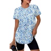 23 Blue White Floral