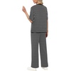 image:imageXIEERDUO Womens Side Slit Lounge Sets 2 Piece Travel Outfits Airport Tracksuit Oversized Wide Leg Loungewear S3XLPattern Black Striped