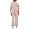 image:imageXIEERDUO Womens Side Slit Lounge Sets 2026 Fashion 2 Piece Travel Outfits Cozy Loungewear Wide Leg Tracksuits S3XLApricot