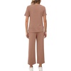 image:imageXIEERDUO Womens Side Slit Lounge Sets 2026 Fashion 2 Piece Travel Outfits Cozy Loungewear Wide Leg Tracksuits S3XLBrown