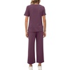 image:imageXIEERDUO Womens Side Slit Lounge Sets 2026 Fashion 2 Piece Travel Outfits Cozy Loungewear Wide Leg Tracksuits S3XLDark Purple