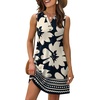 image:imageXIEERDUO Summer Dresses for Women 2026 Beach Vacation Clothes V Neck Button Sundresses with PocketsA Floral 12