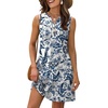 image:imageXIEERDUO Summer Dresses for Women 2026 Beach Vacation Clothes V Neck Button Sundresses with PocketsA Floral 16