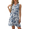 image:imageXIEERDUO Summer Dresses for Women 2026 Beach Vacation Clothes V Neck Button Sundresses with PocketsA Floral 16