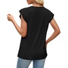 image:imageXIEERDUO Womens Tops Ruffle Sleeve Tunic Top Ladies Tops and Blouses Spring Clothes Tunic Tops for Women Business CasualBlack