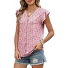 image:imageXIEERDUO Womens Tops Ruffle Sleeve Tunic Top Ladies Tops and Blouses Spring Clothes Tunic Tops for Women Business CasualPink Floral