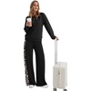 image:imageXIEERDUO 2 Piece Sets for Women Fall Outfits Fashion Clothing Lounge Sets  Lounge Sets for WomenComfiest Airport OutfitsTravel Outfits for WomenFall Fashion Must HavesOld Money ClothesSweat SuitBlack Leopard