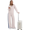 image:imageXIEERDUO 2 Piece Sets for Women Fall Outfits Fashion Clothing Lounge Sets  Lounge Sets for WomenComfiest Airport OutfitsTravel Outfits for WomenFall Fashion Must HavesOld Money ClothesSweat SuitBbeige