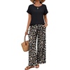 image:imageXIEERDUO Summer Sets For Women 2 Piece Sets Matching Set Women Clothing Lounge Set Beach Vacation Outfits 2026Blackb