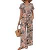 image:imageXIEERDUO Summer Sets For Women 2 Piece Sets Matching Set Women Clothing Lounge Set Beach Vacation Outfits 2026Coral