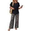 image:imageXIEERDUO Summer Sets For Women 2 Piece Sets Matching Set Women Clothing Lounge Set Beach Vacation Outfits 2026Blackb
