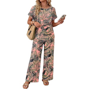 image:imageXIEERDUO Summer Sets For Women 2 Piece Sets Matching Set Women Clothing Lounge Set Beach Vacation Outfits 2026Coral