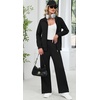 image:imageXIEERDUO Womens 2 Piece Outfits Full Zip Up Lounge Set Fashion SweatsuitsA Black