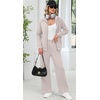 image:imageXIEERDUO Womens 2 Piece Outfits Full Zip Up Lounge Set Fashion SweatsuitsApricot