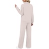 image:imageXIEERDUO Womens 2 Piece Outfits Full Zip Up Lounge Set Fashion SweatsuitsApricot