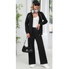 image:imageXIEERDUO Womens 2 Piece Outfits Full Zip Up Lounge Set Fashion SweatsuitsBlack White