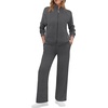 image:imageXIEERDUO Womens 2 Piece Outfits Full Zip Up Lounge Set Fashion SweatsuitsDark Grey