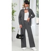 image:imageXIEERDUO Womens 2 Piece Outfits Full Zip Up Lounge Set Fashion SweatsuitsDark Grey