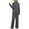 image:imageXIEERDUO Womens 2 Piece Outfits Full Zip Up Lounge Set Fashion SweatsuitsDarkgray White