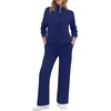 image:imageXIEERDUO Womens 2 Piece Outfits Full Zip Up Lounge Set Fashion SweatsuitsNavy