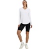 image:imageXIEERDUO Womens Workout Tops Long Sleeve Sun Protection Dry Fit Running Gym03 White