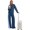image:imageXIEERDUO 2 Piece Sets for Women Fall Outfits Fashion Clothing Lounge SetsCnavy