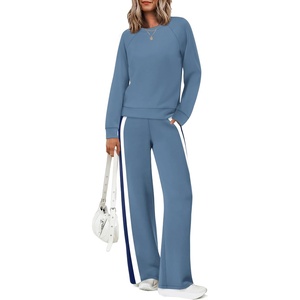 image:imageXIEERDUO 2 Piece Sets for Women Fall Outfits Fashion Clothing Lounge SetsDblue