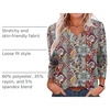 image:imageXIEERDUO Long Sleeve Shirts for Women V Neck Fall Tops Basic Tunic Tops Loose Fit Dressy 2026Boho Flower