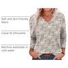 image:imageXIEERDUO Long Sleeve Shirts for Women V Neck Fall Tops Basic Tunic Tops Loose Fit Dressy 2026Patternedapricot Print
