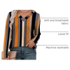 image:imageXIEERDUO Long Sleeve Shirts for Women V Neck Fall Tops Basic Tunic Tops Loose Fit Dressy 2026Patternedkhaki Stripe