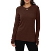 image:imageXIEERDUO Womens Sweaters Button Long Sleeve Shirts Fall Winter OutfitsBrown Coffee